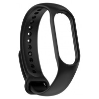 Ремешок Силикон Mi Band 5/6/7 New Черный