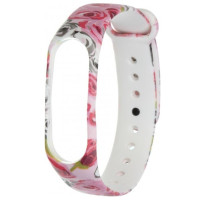 Ремешок Принт Mi Band 3/4 Розы
