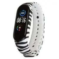 Ремінець Принт Mi Band 5/6/7 Зебра