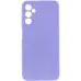 Чехол накладка Getman Liquid Silk Samsung A245 (A24) Сиреневая/ Light Purple