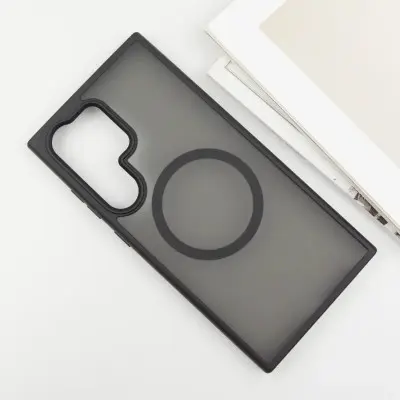 Чохол Накладка Ummi Colorfull MagSafe Samsung S928 S24 Ultra Чорна