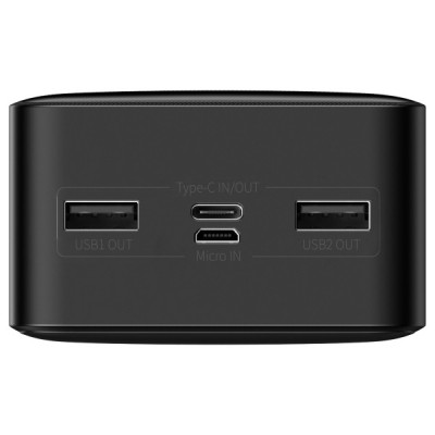 Універсальна мобільна батарея Повербанк Baseus Bipow 15W 30000mAh Чорний