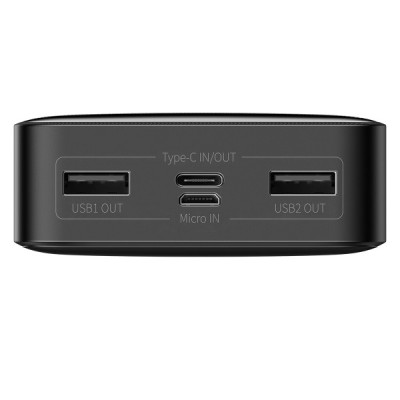 Універсальна мобільна батарея Повербанк Baseus Bipow 15W 20000mAh Чорний