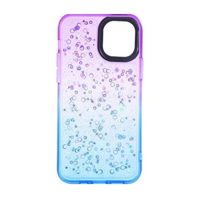 Накладка Shiny-S iPhone 14 Фиолетовая/Синяя