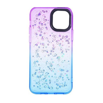 Чехол накладка Shiny-S iPhone 14 Plus Фиолетовая/Синяя