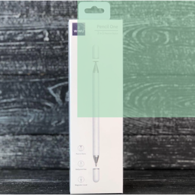 Стилус Ручка Wiwu Pencil One 2-in-1 White, Білий