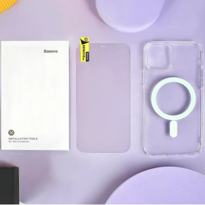 Чохол накладка Baseus Crystal MagSafe iPhone 14 Plus/ 15 Plus Прозора
