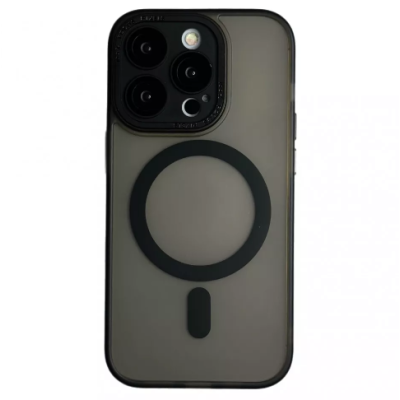 Чехол накладка Protective Camera Matte iPhone 15 Plus Черная