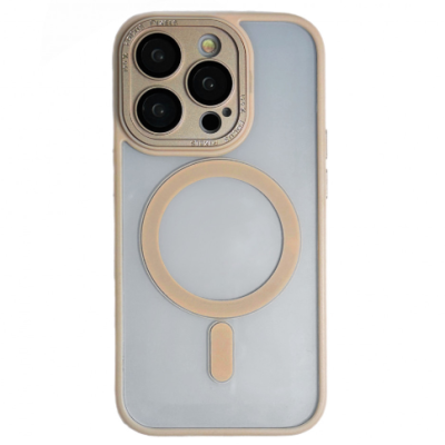 Чехол накладка Protective Camera Clear iPhone 15 Pro Max Розовая