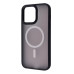 Чохол накладка WAVE Matte Colorful MagSafe iPhone 12/12 Pro Чорна