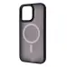 Чехол накладка WAVE Matte Colorful MagSafe iPhone 12/12 Pro Чёрная