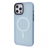 Чехол накладка WAVE Matte Colorful MagSafe iPhone 13 Горная голубая