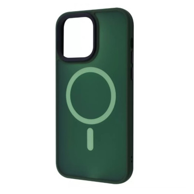 Чехол накладка WAVE Matte Colorful MagSafe iPhone 13 Зелёная