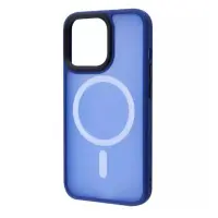Чехол накладка WAVE Matte Colorful MagSafe iPhone 13 Синяя