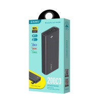 Універсальна мобільна батарея Повербанк KAKU KSC-412 Langbo 20000mAh Чорний