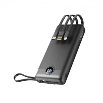Универсальная мобильная батарея Повербанк VEGER C20 20000mAh Чёрный (micro+type-c+lightning)