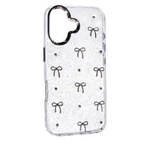 Чехол Накладка Glue Case Hit iPhone 16 Бантики