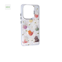 Чехол Накладка Milky Xiaomi Redmi Note 13 Pro 4G/ Note 14S Котики/Cat with theads Чехол Накладка Milky Xiaomi Redmi Note 13 Pro 4G/ Note 14S Котики/Cat with theads