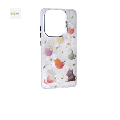 Чехол Накладка Milky Xiaomi Redmi Note 13 Pro 4G/ Note 14S Котики/Cat with theads
