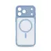 Чехол Накладка ARM Lush Magsafe iPhone 17 Pro Max Голубая /Chambray