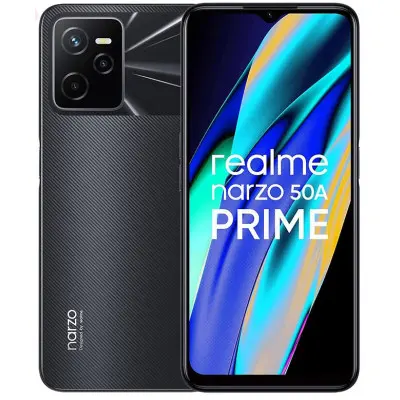 Смартфон Realme narzo 50A Prime 4/64GB Flash Black, чорний Смартфон Realme narzo 50A Prime 4/64GB Flash Black, чорний
