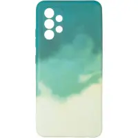 Чехол накладка Watercolor Samsung A325 (A32) Зеленая