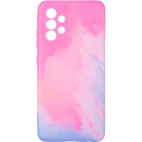 Чехол накладка Watercolor Samsung A325 (A32) Розовая
