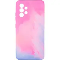 Чехол накладка Watercolor Samsung A325 (A32) Розовая