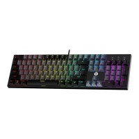 Клавіатура USB Fantech ATOM MK886V2 Blue Switch Чорно/Сіра