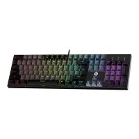 Клавіатура USB Fantech ATOM MK886V2 Blue Switch Чорно/Сіра