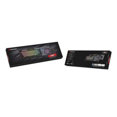 Клавиатура USB Fantech ATOM MK886V2 Blue Switch Черно/Серая
