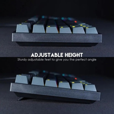 Клавиатура USB Fantech ATOM MK886V2 Blue Switch Черно/Серая