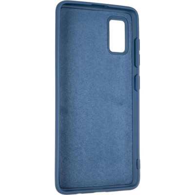 Чехол накладка Full Soft Samsung A415 (A41) Синяя