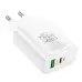 Сетевое зарядное устройство Borofone BN10 PD+QC (65W) White, Белый Сетевое зарядное устройство Borofone BN10 PD+QC (65W) White, Белый