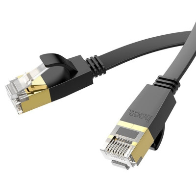 Кабель Патч-корд Hoco US07 Gigabit Ethernet RJ45 to RJ45 3м Черный