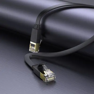 Кабель Патч-корд Hoco US07 Gigabit Ethernet RJ45 to RJ45 3м Чорний