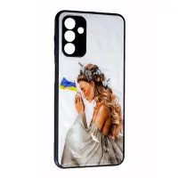 Чехол накладка Prisma UA Samsung A04S (A047) Украинка с флагом