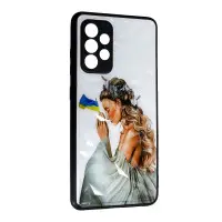 Чехол накладка Prisma UA Samsung A52 (A525) Украинка с флагом