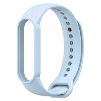 Ремешок Силикон Mi Band 5/6/7 синий (Peal Blue)