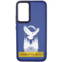 Чехол накладка Oprint White OPPO A78 Ворон Синя (Navy Blue)