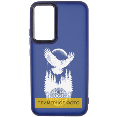 Чохол накладка Oprint White OPPO A78 Ворон Синя (Navy Blue)