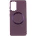 Чехол накладка Bonbon Metal MagSafe Samsung S911 (S23)  Бордовая (Plum)