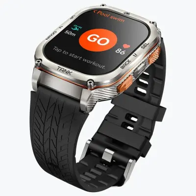 Смарт годинник KOSPET TANK M3 ULTRA Silver , Срібний