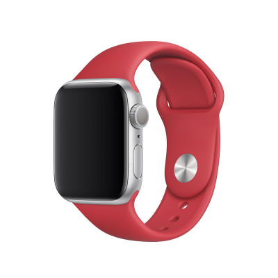Ремешок Apple Watch 38мм Силикон Красный