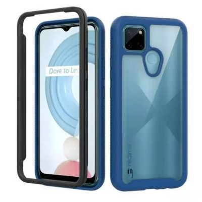 Чохол накладка Anomaly Hybrid 360 Realme C21Y/ C25Y Темно-синя