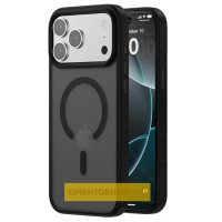 Чехол накладка Metal Buttons with MagSafe Colorful iPhone 17 Черная