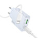 Сетевое зарядное устройство Hoco C108A PD 35W + Кабель Type-C to Lightning White, Белый