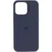 Чехол Накладка HC MagSafe Logo (AA) iPhone 13 Темно-синяя