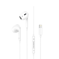 Проводные вакуумные наушники-гарнитура Borofone BM30 Max Lightning BT 5.0 White, белый Проводные вакуумные наушники-гарнитура Borofone BM30 Max Lightning BT 5.0 White, белый