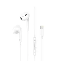 Провідні вакуумні навушники-гарнітура Borofone BM30 Max Lightning BT 5.0 White, білий Провідні вакуумні навушники-гарнітура Borofone BM30 Max Lightning BT 5.0 White, білий